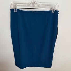 Calvin Klein Elegant Blue Pencil Skirt NWT